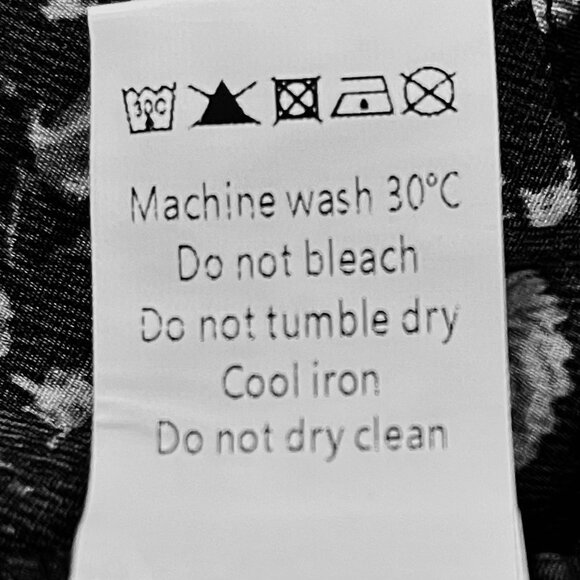 Allegra K Long Sleeve Blue Floral Blouse, Tie Closure (XL) NWT - Picture 13 of 14